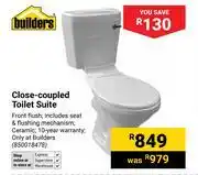Builders Warehouse Builders Close Coupled Toilet Suite (850018478) offer