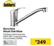 Builders Warehouse Builders Nova Deck Mount Sink Mixer (783946) offer