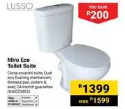 Builders Warehouse Lusso Miro Eco Toilet Suite (850023892) offer