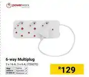 Builders Warehouse Power Worx 6 Way Multiplug (759070) offer