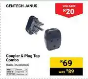 Builders Warehouse Gentech Janus Coupler & Plug Top Combo Black (850030606) offer