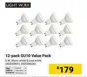 Builders Warehouse Lightworx 12-Pack GU10 Value Pack 850008691, 850008626 offer