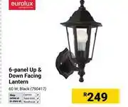 Builders Warehouse Eurolux 6-Panel Up & Down Facing Lantern 790417 offer