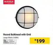 Builders Warehouse Eurolux Round Bulkhead With Grid 16866 offer