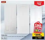 Builders Warehouse Kayo Timber Door 2.032m X 813mm 30046, 33655, 33660-Each offer
