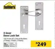 Builders Warehouse Builders 2-Lever Dove Lock Set 779442, 779447, 779449 offer