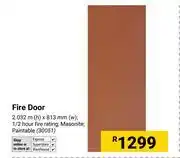 Builders Warehouse Fire Door 2.032m(h) X 813mm(w) 30051 offer
