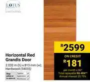 Builders Warehouse LOTUS Horizontal Grandis Door 2.032m(h) X 813mm(w) 34055 offer