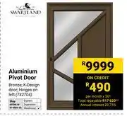Builders Warehouse Swartland Aluminium Pivot Door 742704 offer