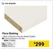 Builders Warehouse PG Bison Picco Shelving (White) 1.83m X 610mm X 216mm 772803 offer
