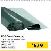 Builders Warehouse USB Green Sheeting 5192 offer