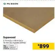 Builders Warehouse PG Bison Supawood 2.75m (l) X 1.83m (w) X 16mm(d) 33952 offer