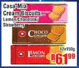 Devland Cash And Carry Casa-Mia Cream Biscuits Lemon/ Chocolate/ Strawberry offer