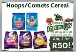 Foodeez Hoops/ Comets Cereal offer