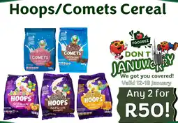 Foodeez Hoops/ Comets Cereal offer