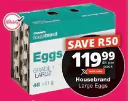 Checkers Hyper Housebrand Large Eggs offer