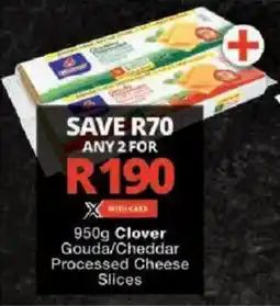 Checkers Hyper Clover Gouda/ Cheddar Processed Cheese Slices offer