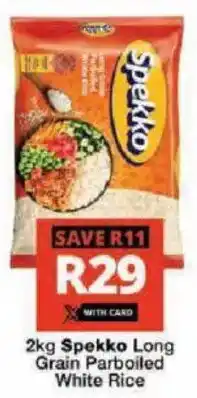 Checkers Hyper Spekko Long Grain Parboiled White Rice offer