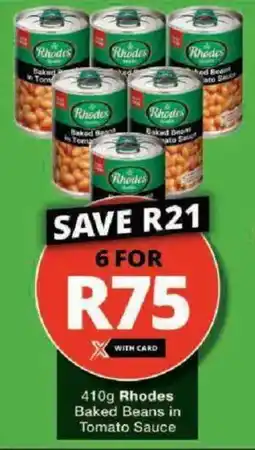 Checkers Hyper Rhodes Baked Beans in Tomato Sauce offer