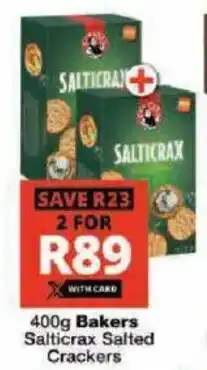 Checkers Hyper Bakers Salticrax Salted Crackers offer