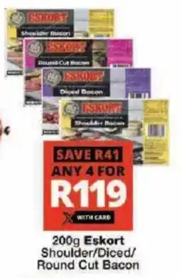 Checkers Hyper Eskort Shoulder/ Diced/ Round Cut Bacon offer