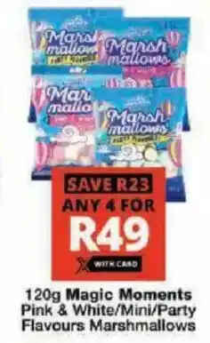 Checkers Hyper Magic Moments Pink & White/ Mini/ Party Flavours Marshmallows offer