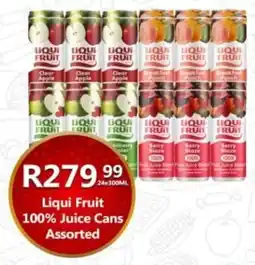 Take 'n Pay Liqui Fruit 100% Juice Cans Assorted offer