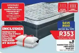 Furnmart Sleep manhattan 152cm firm queen base set offer