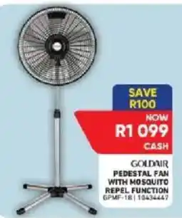 Furnmart Goldair pedestal fan with mosquito repel function offer