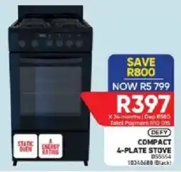 Furnmart Defy compact 4-plate stove offer