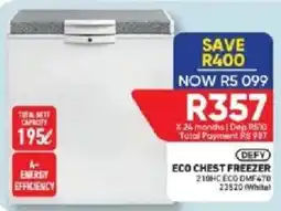 Furnmart Defy eco chest freezer offer