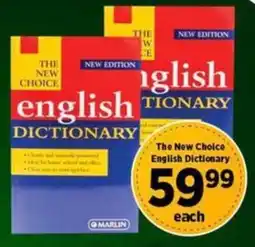Big Save The New Choice English Dictionary offer