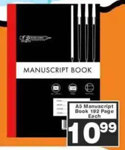 Big Save A5 Manuscript Book 192 Page offer