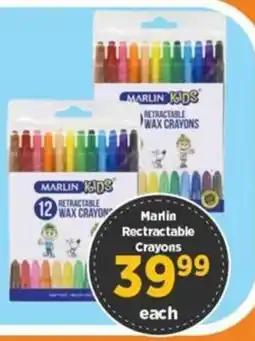 Big Save Marlin Rectractable Crayons offer
