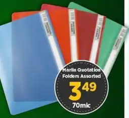 Big Save Marlin Quotation Folders Assorted offer