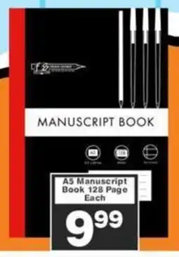 Big Save A5 Manuscript Book 128 Page offer