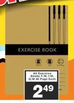 Big Save A5 Exercise Books F/M, 1/M, Q/M 48 Page offer