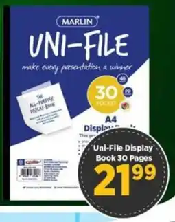 Big Save Uni-File Display Book 30 Pages offer