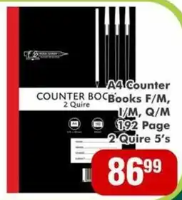 Big Save A4 Counter Books F/M, I/M, Q/M 192 Page 2 Quire offer