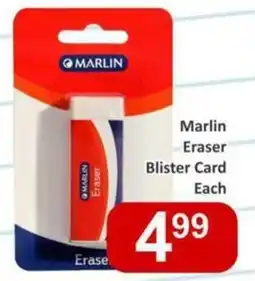 Big Save Marlin Eraser Blister Card offer