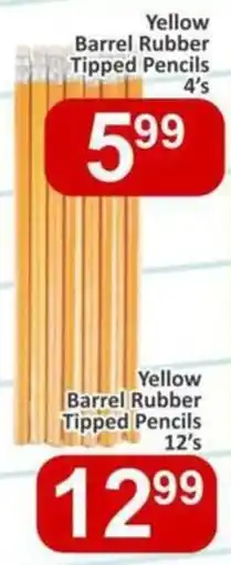 Big Save Yellow Barrel Rubber Tipped Pencils offer