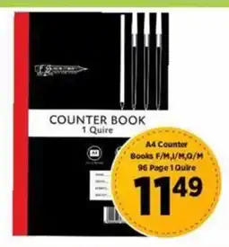 Big Save A4 Counter Books F/M, I/M, Q/M 96 Page 1 Quire offer