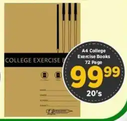 Big Save A4 College Exercise Books 72 Page offer