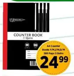 Big Save A4 Counter Books F/M, I/M, Q/M 288 Page 3 Quire offer