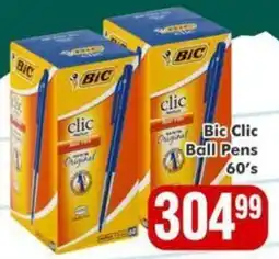 Big Save Bic Clic Ball Pens offer