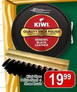 Big Save Kiwi Shoe Polish + Shoe Brush offer