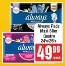 Frontline Always Pads Maxi Slim Quatro offer