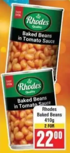 Frontline Rhodes Baked Beans offer