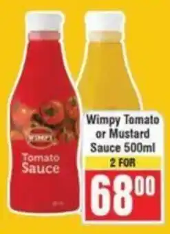 Frontline Wimpy Tomato or Mustard Sauce offer