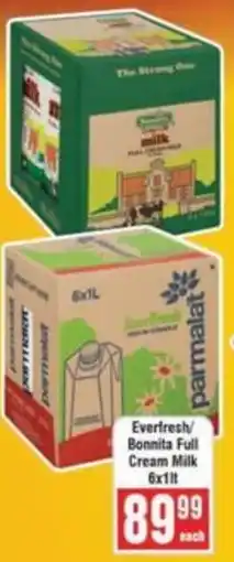 Frontline Everfresh/ Bonnita Full Cream Milk offer